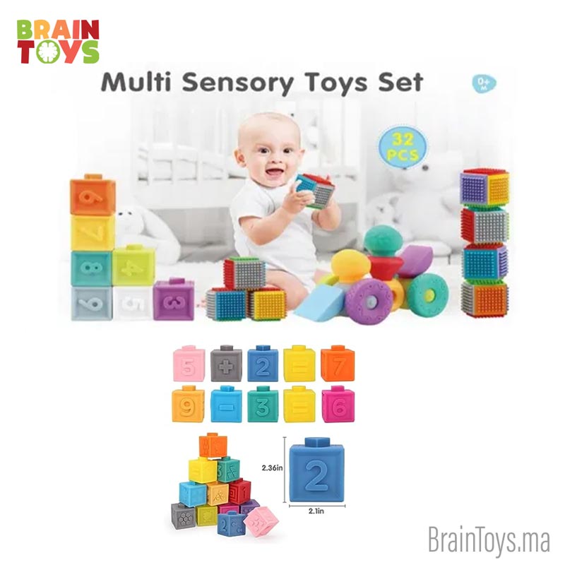 blocs de construction pour bébé BrainToys maroc